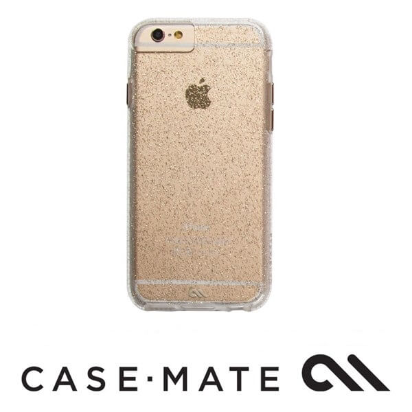 Case-Mate Sheer Glam Case suits iPhone 6S Champagne/Clear Bumper